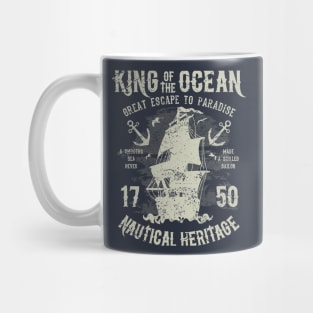 King Of The Ocean Nautical Heritage Escape To Paradise Pirate Ship 1750 Mug